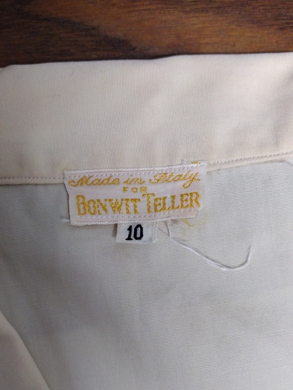 Vintage Cotton Cream Blouse - Picture 12 of 12